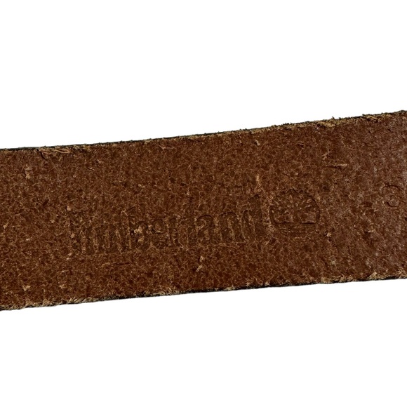 Genuine vintage TIMBERLAND tan brown leather belt medium size 32 - Picture 10 of 11